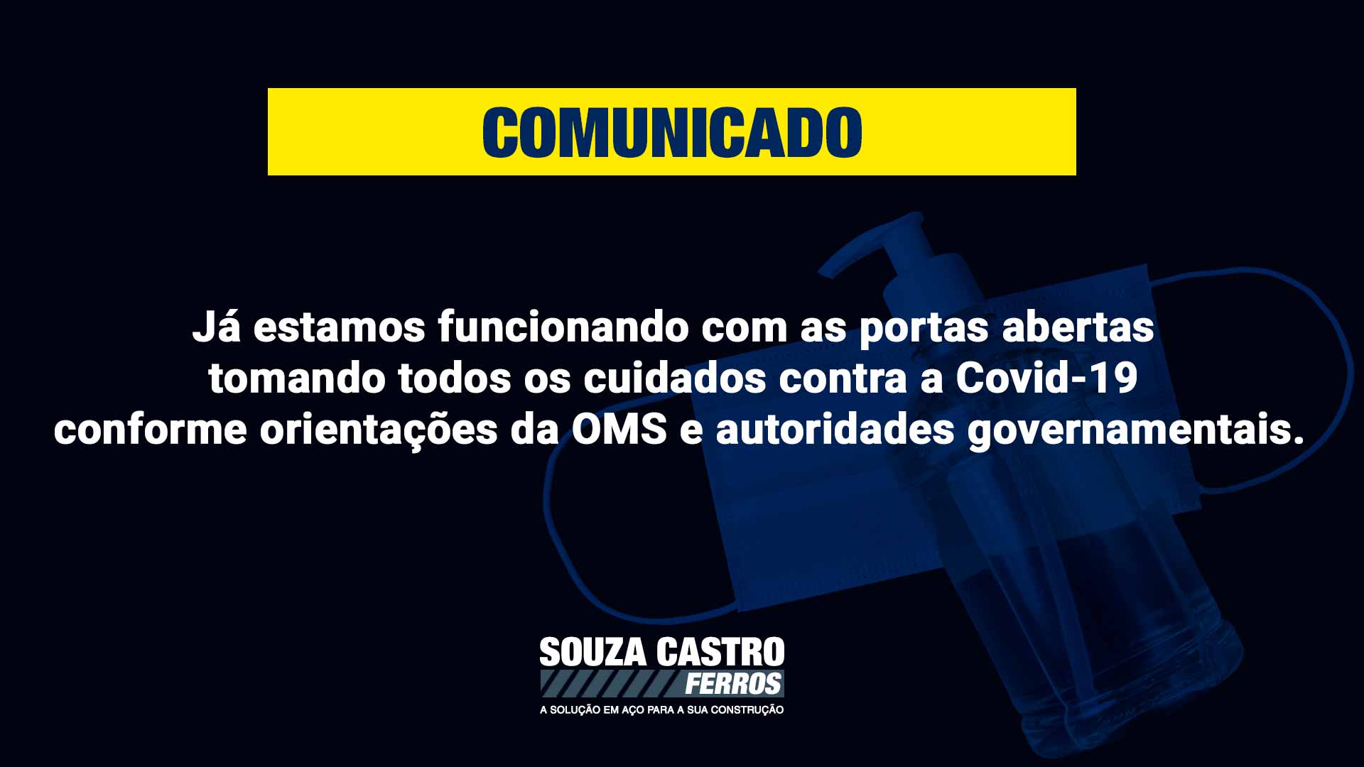 Souza Castro Ferros - Comunicado Covid-19 - Retorno do Atendimento Presencial - Blog